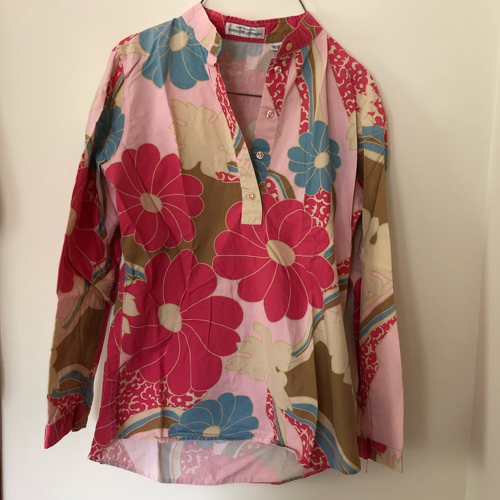 Bergdorf Goodman Long Sleeve Top